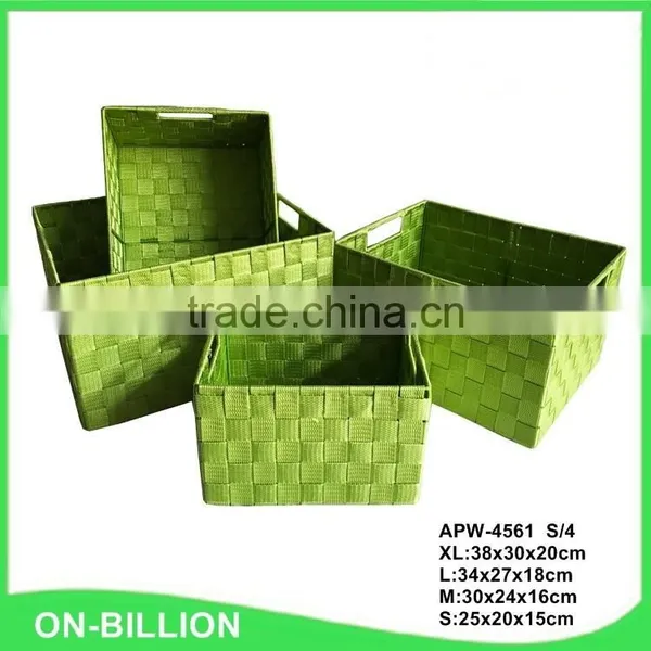 Household Handmade Nylon Woven Storage Basket for Shelf Cabinet photo-2