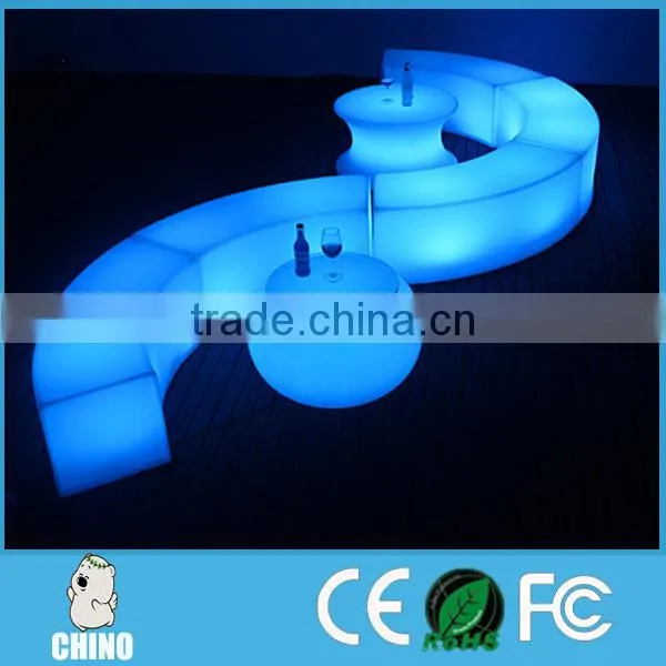 CB1243 2016 Hot Sale Lighted Wonderful Led Seat/led Illuminated Sofa photo-3