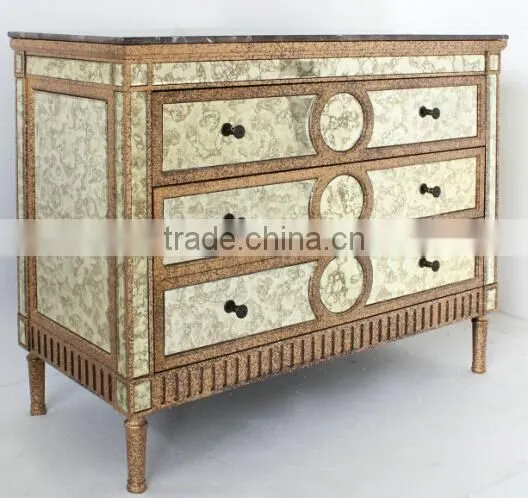 3 Drawers Living Room Furniture Solid Wood Cabinet photo-4