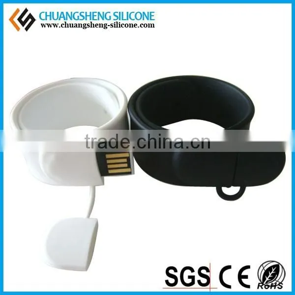 2015NEW WATERPROOF SILICONE SLAP BRACELET WITH 32GB USB photo-4