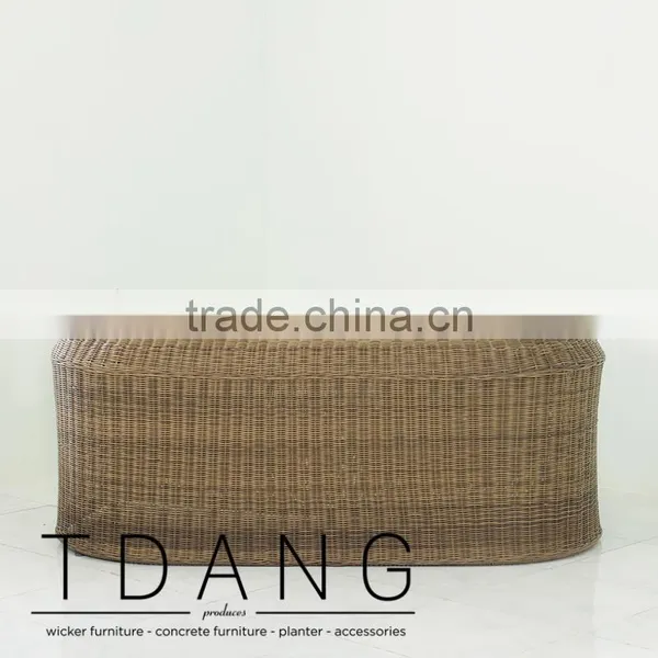 Regatta Wicker Loveseat- Top Sale Wicker Synthetic Rattan Sofa Love Seat photo-4