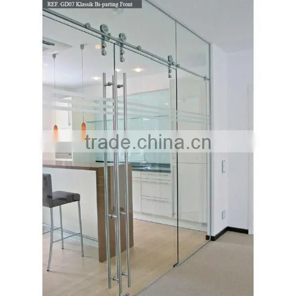 Stainless Steel Glass Door Pull Handle Art Deco Style Doors photo-4
