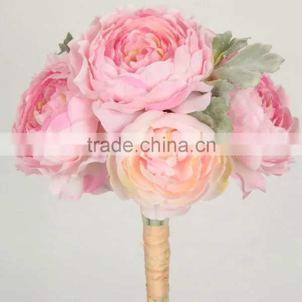 Bridal Wholesale Wedding Bush Bouquet Flore Ranunculus Artificial Bushes photo-5