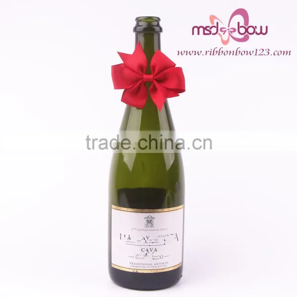 MSD 1"-25mm Grosgrain Ribbon Bow Pre-made Bow for Wine Bottle photo-4