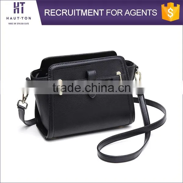 HAUTTON Brand Stock Women Genuine Split Cow Leather Messenger Bags Hot Sale Fashion Sling Shoulder Bag For Girls photo-4