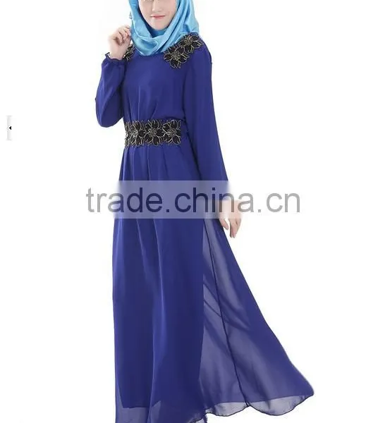 Ourself Factory Wholesale Latest Design Long Sleeve Muslim Evening Dress photo-6