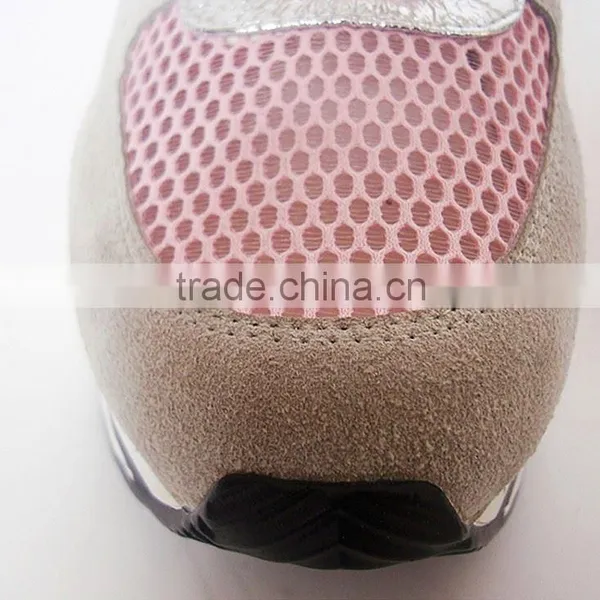 Fashionable PU Insole Grey and Pink PU Upper Shoes for Women photo-5