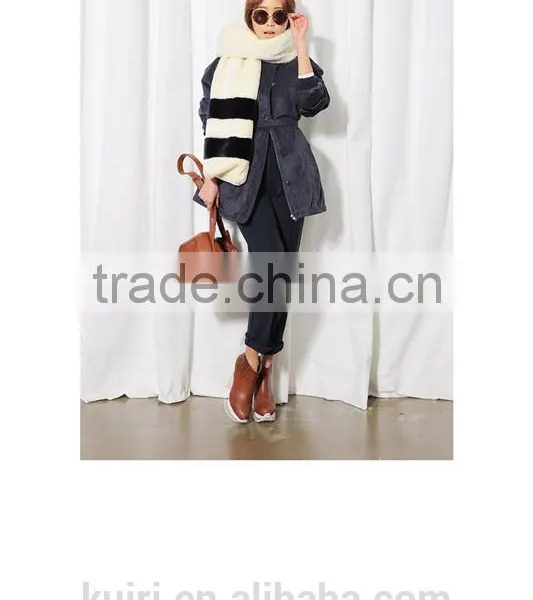 High Quality Faux Rabbit Fur Long Strip Color Woman Winter Fur Long Scarves With Low Price photo-4