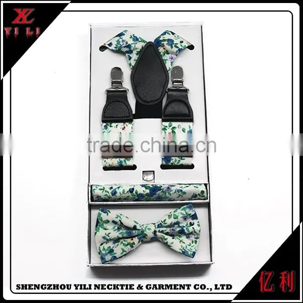 Portable New Design Cheap Men Gifts Suspender Bowtie photo-5