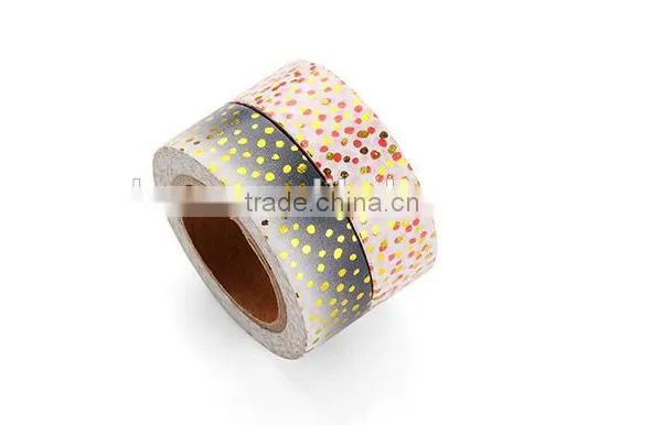 Gold Foil Polka Dot Masking Tape photo-2