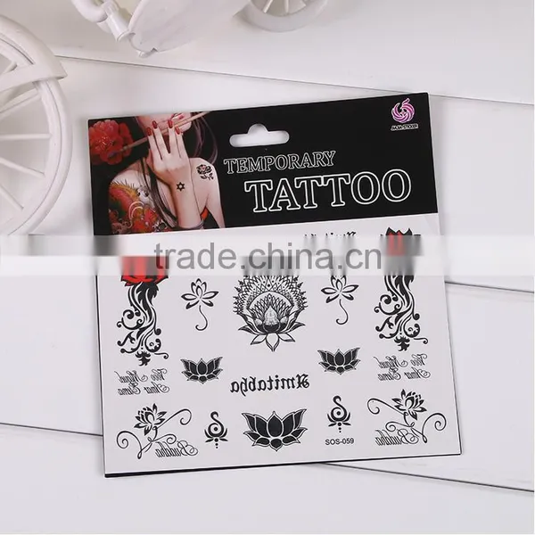 Different Flower Shapes Sticker Waterproof Tattoo Sticker Enviroment Protection Non-toxic photo-2