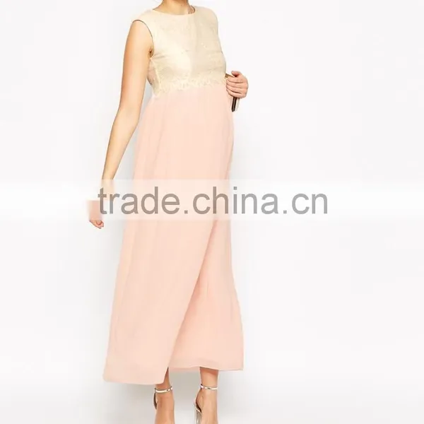 Fully Lined Little Mistress Chiffon Maxi Dress for Maternity Dress 2015 photo-5