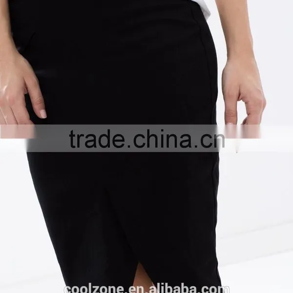 Slim Fit Cutaway Front Ladies Office Wear Wrap Skirt Fashion 2015 photo-5