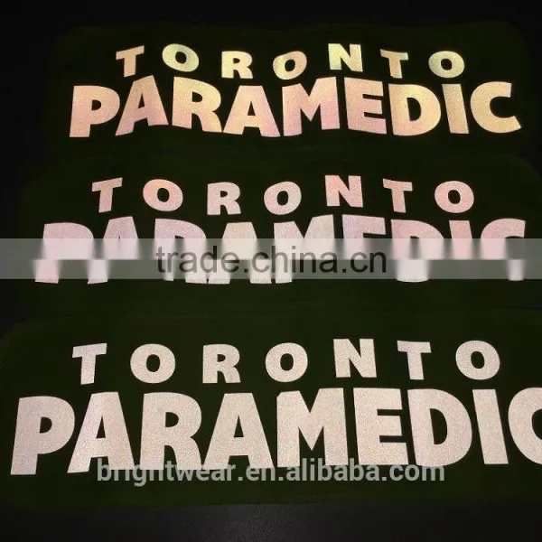 Heat Transfer Printed Reflective Logo on Patch Which Used on Safety Clothing photo-4