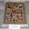 Hand Knotted Pure Silk Rugs in Size 1.5x2 photo-3