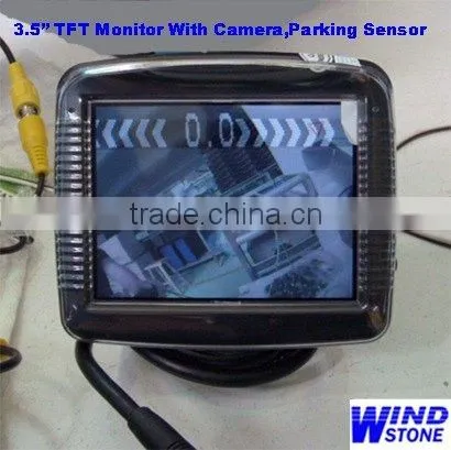 Wireless Rearview Camera Optional 3.5 Inch TFT Monitor Video Parking Sensor System