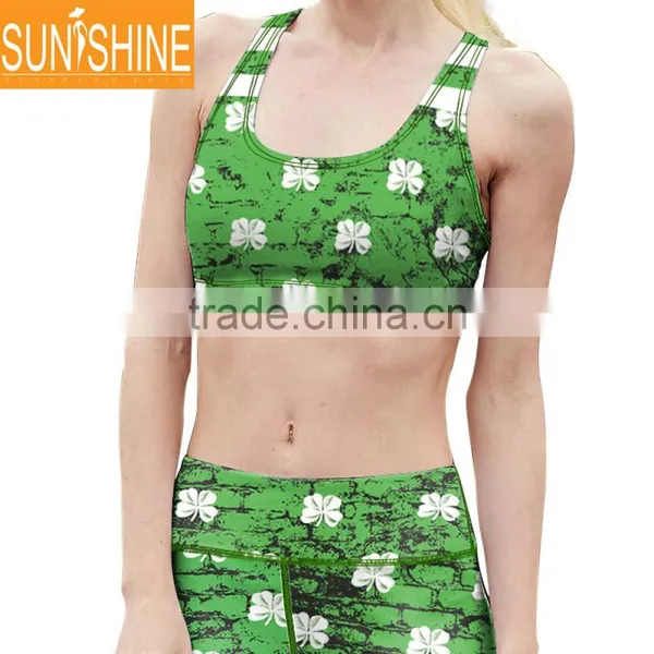 2017 Four Needle Six Line Yoga Wear Sports Leggings and Matching Bra Sets For Ladies photo-5