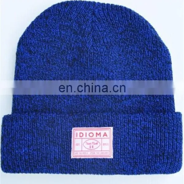 Custom Acrylic Knit Speckled Beanie Hat photo-2