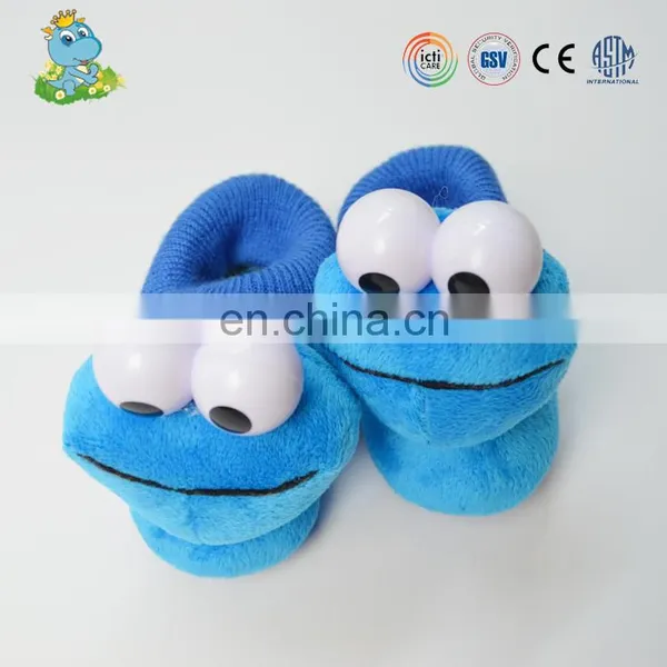 Cheap Price Factory Custom Cartoon Animals Shape Plush Frog Kids Slippers photo-2