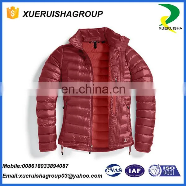 Wholesale Ultra Light Reversible Leather Goose Down Jacket photo-3