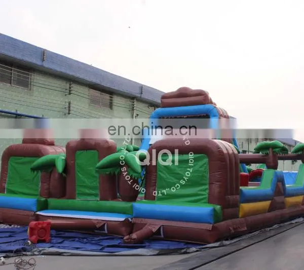 Cheap Inflatable Animal Jungle Obstacle Course for Kids photo-4