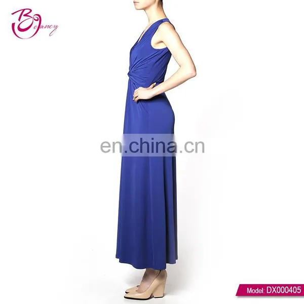 V Neck Sleeveless Elegant Apparel Woman Dress With Bowknot photo-6