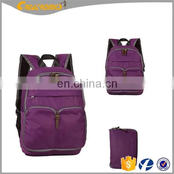 Men Women Unisex Durable Packable Handy Lightweight Travel Foldable Water-Resistant Nylon Backpack Outdoor photo-5