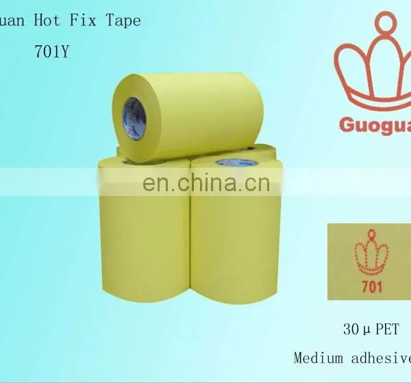 Guoguan Hot Fix Tape for Broncos Hot Fix Rhinestone Transfer