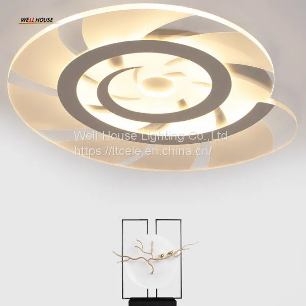 Modern LED Ceiling Lights Acryl Round Conch Ceiling Lamp Home Luminaria Living Room Dining Fixtures Lustre Indoor Light
