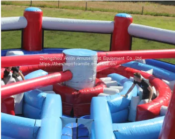 Giant Round Inflatable Knock Out Race Challenge Obstacle Course Equipment for Kids and Adult photo-3