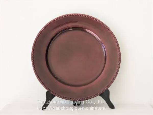 Plastic Charger Plate,christmas Decoration Plate Charger Plate Made in China YF-60017 photo-2