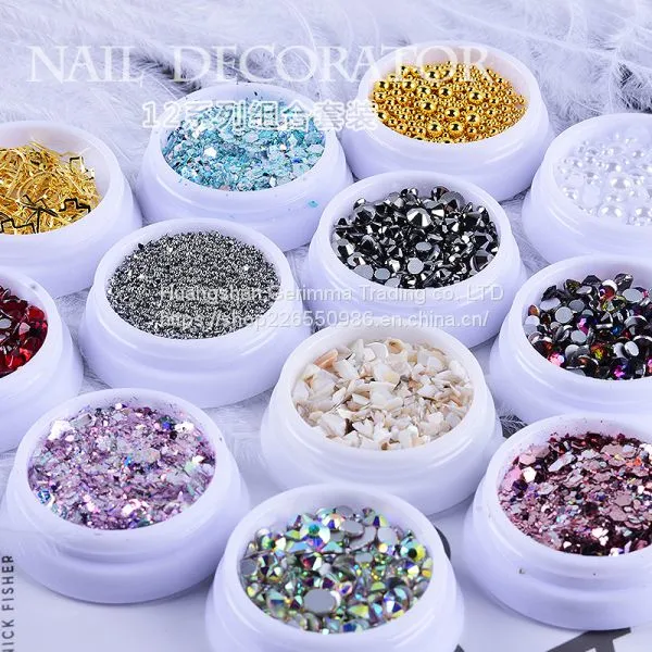 New Design Fashion Phone Case Nail Art 3D Metal Alloy Nail Decoration DIY