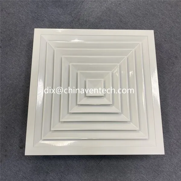 Ventech Air Ventialtion Square Ceiling Aluminum 4 Way Diffuser photo-2