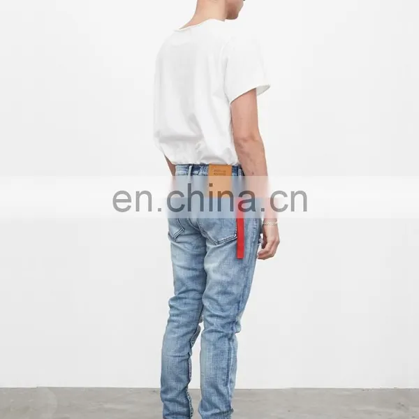 DiZNEW Destroyed Stretch Denim Jeans Rips Skinny Denim Man Jeans Pant Ripped Jeans photo-7