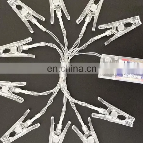 AMAZON 30 LEDs Photo Clip String Lights Battery Box LED Photo Clip Lamp String New Ins Room Decorative Photo Led Clip Lamp photo-5