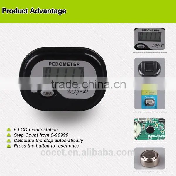 Cocet KFJ-21 Simple Type Wristband Promotional Mini Precise Fitness Pedometer photo-4