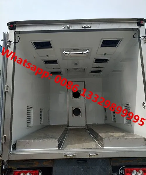 Customized FOTON AUMARK 4*2 RHD Cummins Engine 30,000 Day Old Chicks Broilers Transported Truck for Sale photo-5