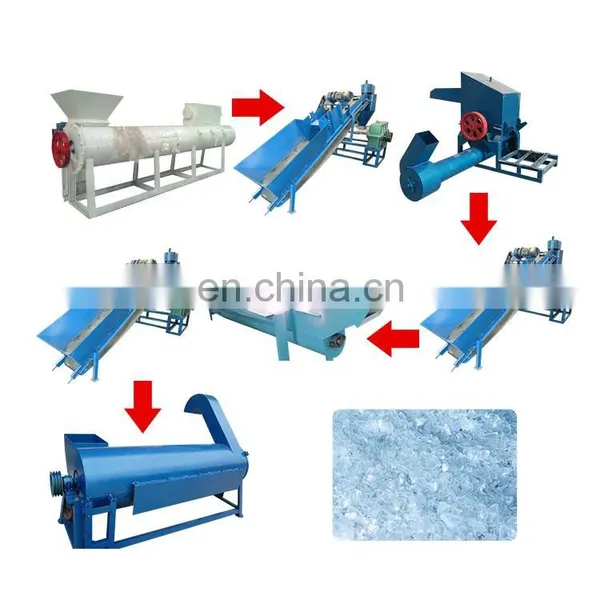 500 Kg/h Recycling Plastic Granulator Plastic Granulator Line Waste Plastic Recycle Machine