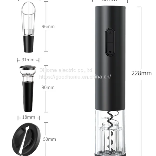 New Electric Bottle Opener Set Battery Model Full of Power Red Wine Electric Bottle Opener（Wechat:13510231336）