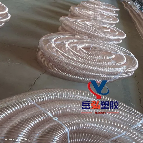 Ventilation and Dust Removal PU Steel Wire Transparent HoseAnti-static Precipitator PU PipeWoodworking Machinery Special Pipe Color Can be Customized photo-4