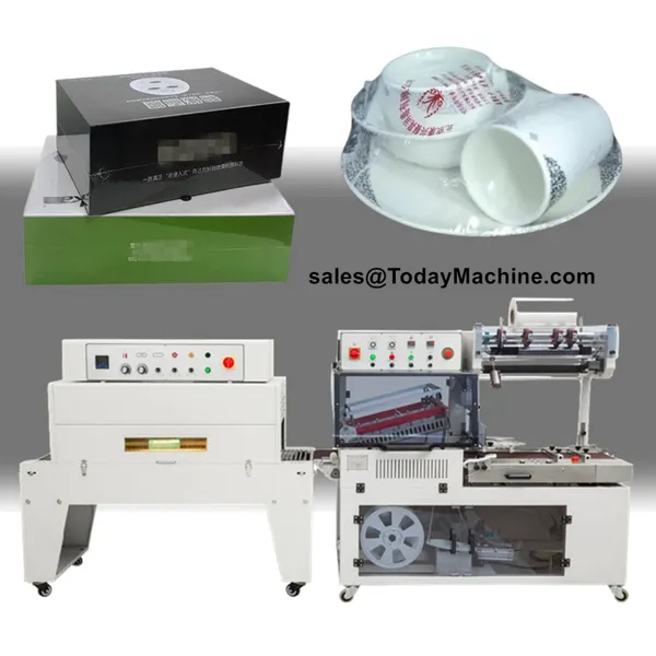 Automatic L Type Food and Drinking Shrink Tunnel Packing Wrapping Machine photo-3