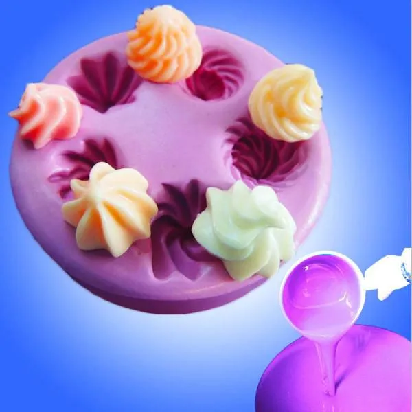 Food Grade Silicone Translucent Liquid Silicone High Quality Cake Chocolate Mold photo-2