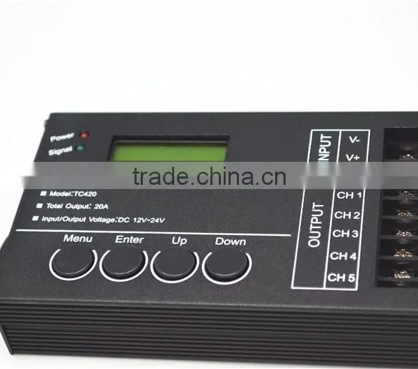 Time Programmable LED Dimmer DC12V/24V 5Channel Total Output 20A photo-5