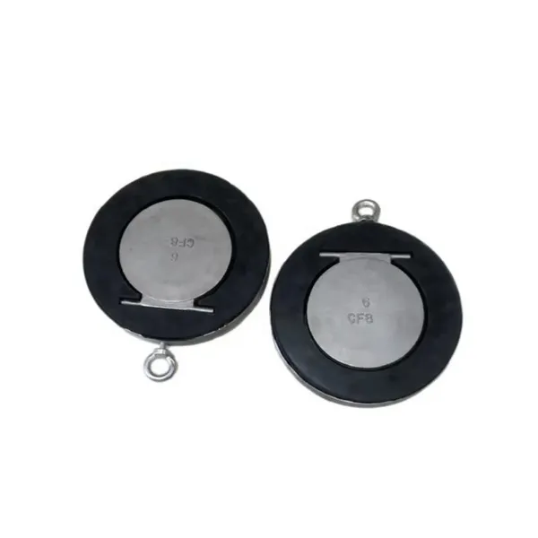 API 150LB 4in 8in CF8 CF8M Stainless Steel 304/316 Soft Seal Wafer Single Round Disc Chip Swing Type Check Valve photo-5