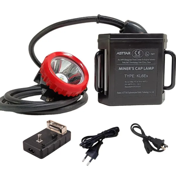 KL6Ex Explosion-Proof Lamp, ATEX Certified Rechargeable LED Miner Cap Lamp