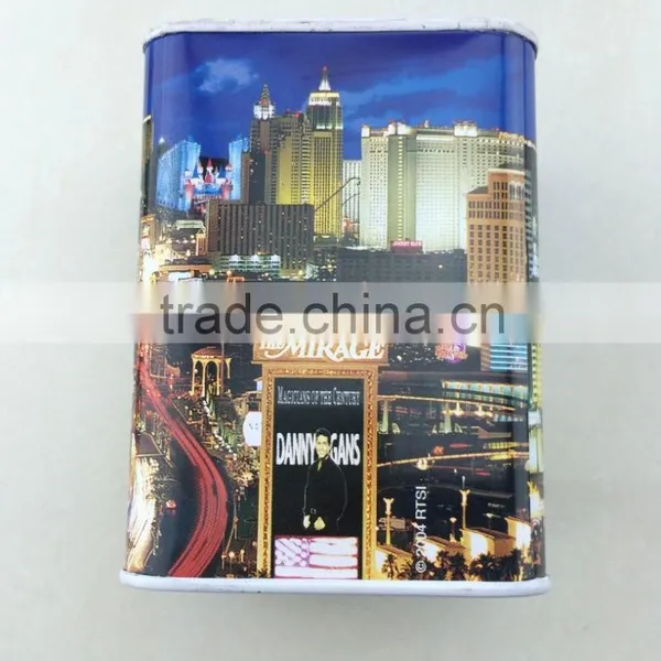 Beautiful House Coin Bank Tin Cans photo-3