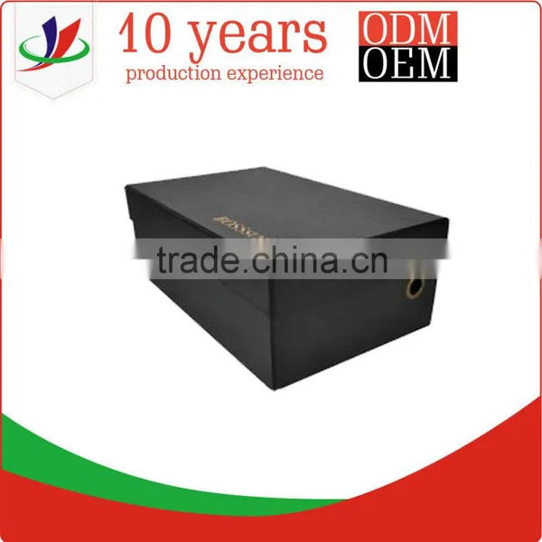 Chinese Factory Black Cardboard Shoe Box photo-5