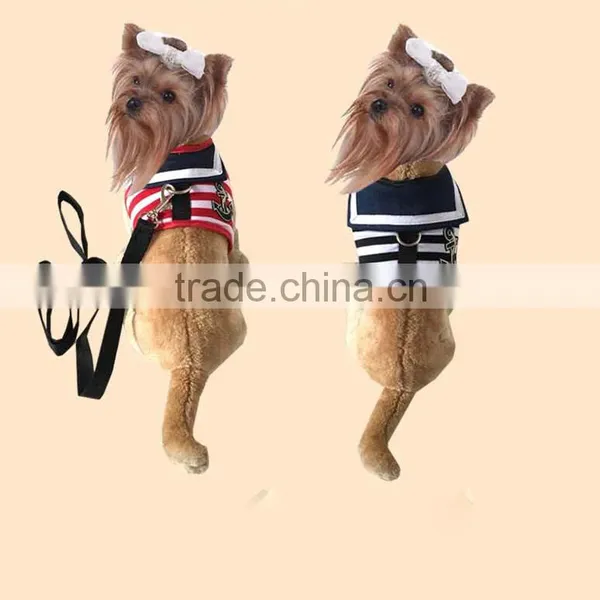 Sailor Thoracic Dorsal Stripe Dogs Chest Belt Pet Vest Harness photo-2