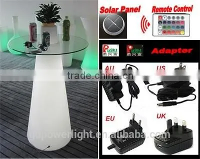 PE Plastic Bar Table With LED Light and Remote Control YXF-50120E photo-5