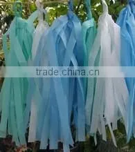 Handmade Decorative Garland Tissue Paper Tassel Garland Party Ideas for Kids & Adults. photo-2